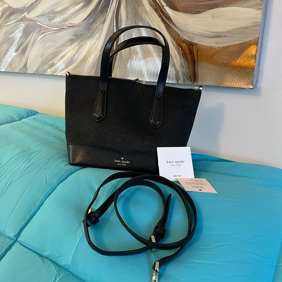 Kate Spade black glitter, New With Tag! - Picture 2 of 7